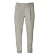 CRUNA CRUNA ARBAT LIGHT GREY TROUSERS