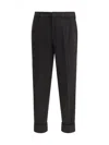 Cruna Belt-loops Trousers In Black