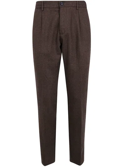 CRUNA PANTS ELASTIC WAIST DRAWSTRING "MITTE",S.M05.MITTE.1810 158 CHESTNUT