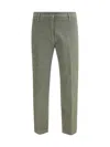 Cruna Daizy Flat-front Barrel Trousers In Green