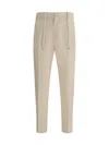 Cruna Mitte Elasticated-waistband Trousers In Neutral
