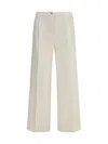 Cruna Pleated-front Trousers In White