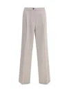 Cruna Welt Pockets Button Trousers In White