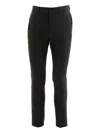 Cruna Pinstripe Trousers In Black
