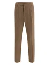 Cruna Pleat-details Trousers In Brown