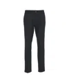 Cruna Pleated Trousers With Tailored Cut And Structured Finish In Black