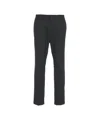 Cruna Pleated Trousers With Tailored Cut And Structured Finish In Blue