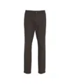 Cruna Pleated Chinos With Oblique Pockets In Brown