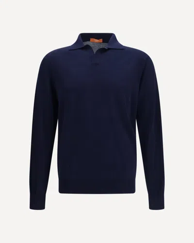 Cruna Portofino Long-sleeve Sweater In Blue