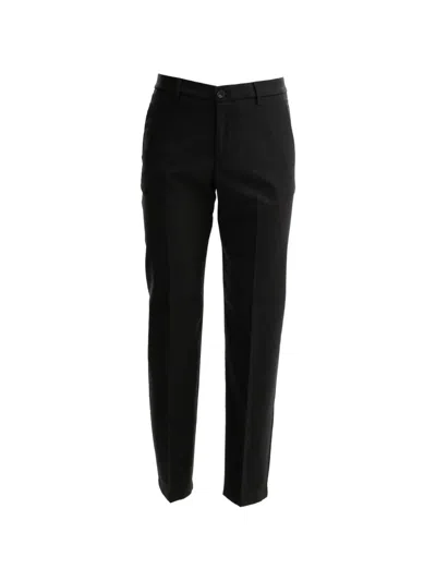 Cruna Pressed-crease Trousers In Black