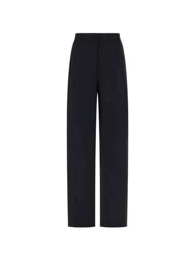 Cruna Pressed-crease Trousers In Blue