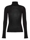 Cruna Ribbed Corinne Sweater In Black