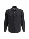 Cruna Osaka Patch-pockets Button-down Shirt In Black