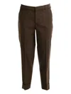 Cruna Side-pocket Tailored Trousers In Brown