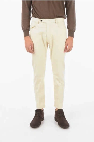 Cruna Smooth Fit Genova.s.652 5 Pockets Pants In White