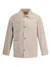 Cruna St. Honore Patch-pocket Button-front Jacket In Orange