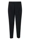 Cruna Straight-leg Black Trousers With Tailored Fit In Black