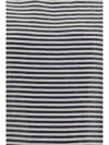 Cruna Striped Linen T-shirt In Black