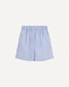 Cruna Striped Elastic-waist Shorts In Blue