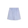 Cruna Striped Elastic-waist Shorts In Blue