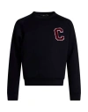 Cruna Studio Man Sweater Midnight Blue Size 42 Polyester, Viscose, Polyurethane In Blue