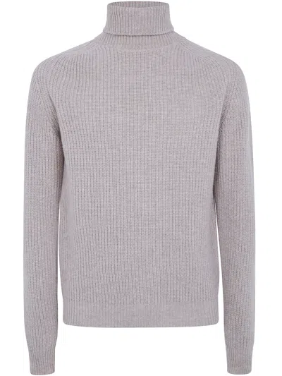Cruna Sweater Turtleneck "ginza" In Gray