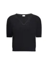 Cruna Short Sleeve Pullover In Black