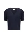 Cruna Short Sleeve Pullover In Blue