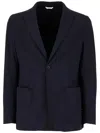 Cruna Tailored Blue Notch Lapel Two-button Blazer In Blue