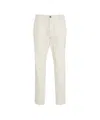 Cruna Tailored Corduroy Trousers With Marked Pleats In White