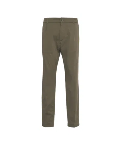 Cruna Tapered Fit Pants 'mitte' In Green