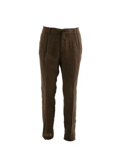Cruna Tapered Trousers In Brown