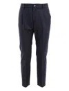 Cruna Pleated-front Trousers In Blue