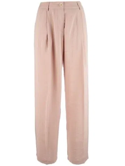 Cruna Wide-leg Trousers With High Waist And Pleated Front In Multi