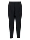 Cruna Straight-leg Black Trousers With Tailored Fit In Black