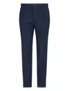 Cruna Brera" Slim Pants - Navy In Blue