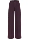 Cruna Taylor Five-pockets Trousers In Burgundy