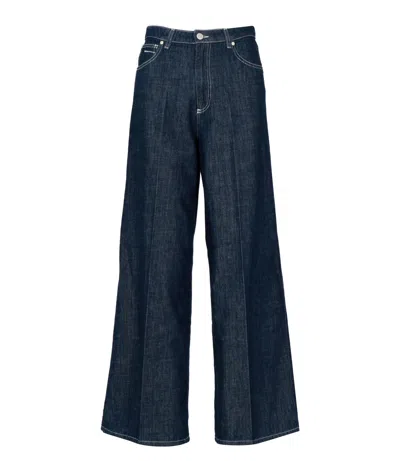 Cruna Trousers Dark Denim In Blue