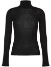 Cruna Ribbed Corinne Sweater In Black