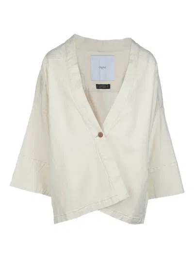Cruna V-neck Poncho In Burro
