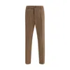 Cruna Pleat-details Trousers In Brown