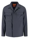 Cruna Structured Grey Virgin Wool Shirt Jacket In Gray