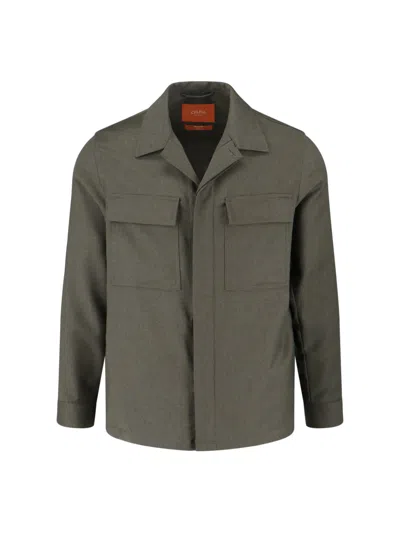 Cruna Virgin Wool Shirt In Green