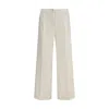 Cruna Pleated-front Trousers In White