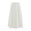 Cruna Cherish Elastic-waistband Midi Skirt In White