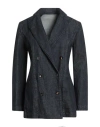 Cruna Woman Blazer Blue Size 8 Cotton, Elastane