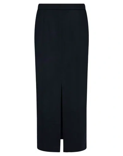 Cruna Woman Midi Skirt Blue Size 2 Virgin Wool, Acrylic