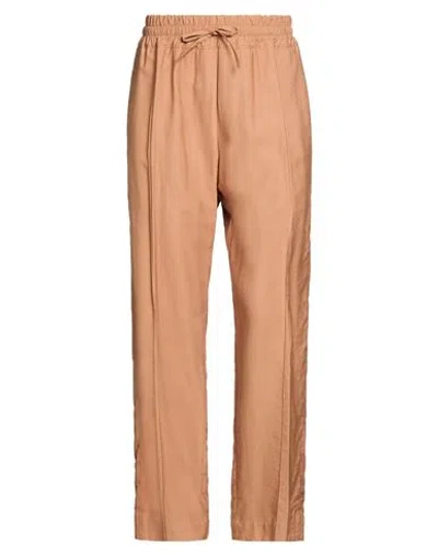 Cruna Woman Pants Camel Size 0 Viscose, Polyester In Brown