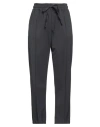 Cruna Woman Pants Charcoal Size 10 Polyester, Virgin Wool, Elastane In Gray
