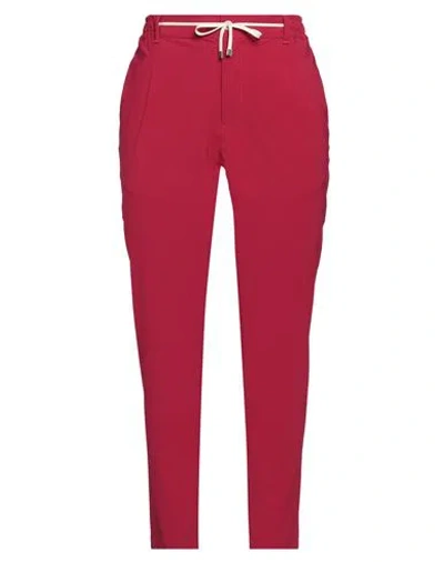 Cruna Woman Pants Garnet Size 10 Polyamide, Elastane In Red